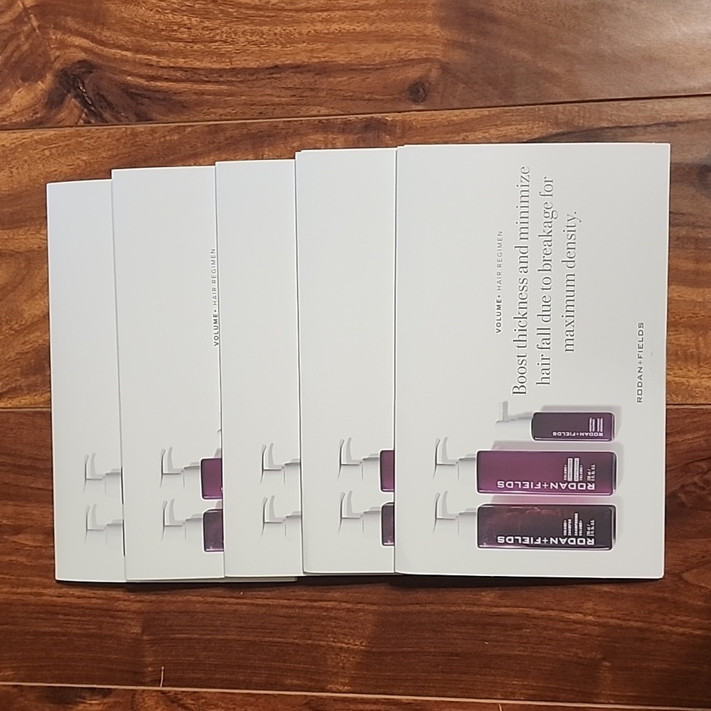 5 Rodan+and Fields Volume + Hair Mini Regimen Sample Packs 3pc Travel Se…